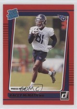 2021 Panini Donruss Rated Rookie Press Proof Red Racey McMath #316 2l4