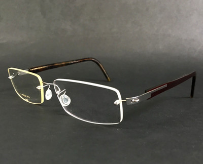 Lindberg Eyeglasses Frames T98 Col. K23/P10 Gunmetal Red Rectangle 53-27-135