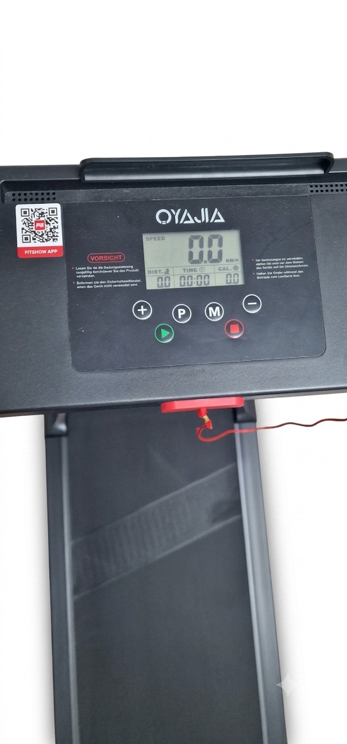 OYAJA GYM800C Tapis Roulant Elettrico Nero 0,8-6 km/h Display FitShow 100kg