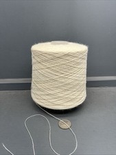 500G 2/18NM 100% WORSTED SPUN WOOL YARN RAW WHITE ECRU