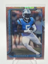 NEW 2025 NFL Topps Chrome RICO DOWDLE Pigskin Refractor Panthers #43 SP