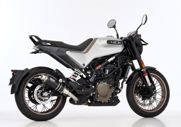 Hurric Supersport Auspuff Schwarz Passend FüR Husqvarna Svartpilen 401 2020-2023-image