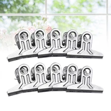 10 Pcs Stainless Steel Bag Clips Seal Pour Food Sealer for Chips