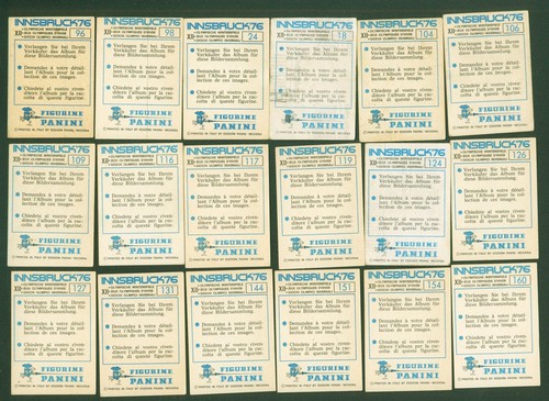 LOTTO 75 FIGURINE PANINI INNSBRUCK '76 TUTTE DIFFERENTI VELINE ORIGINALI - Foto 4 di 8