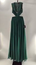 Lulus Women Vivid Imagination Emerald Green Cutout Maxi Dress Sleeveless S