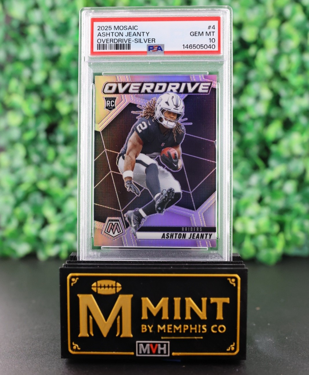Ashton Jeanty Panini Mosaic Overdrive #4 Silver