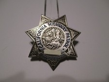 GEOCACHING CHP GEOCOIN California Highway Patrol Star Badge Shield Toy Kids Coin