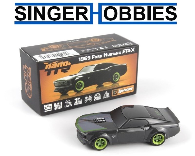 HPI RACING 160980 Nano-TTR 1969 Ford Mustang RTR-X 1:64 Radi