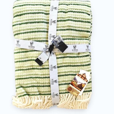 Latkia Klippan Freja 100% Lambs Wool Throw Blanket 51x71 Scandinavian Luxury