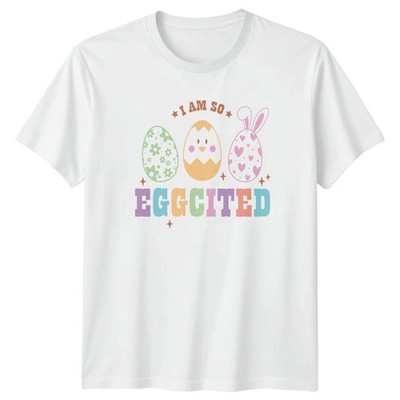 I Am So Eggcited T-Shirt Osterhase Küken Urlaub Ostern Geschenk für Sie und Ihn