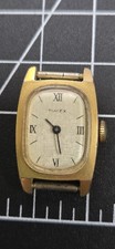 Vintage Timex Mechanical Manual Wind Watch Roman Numeral Dial No Band Ticks
