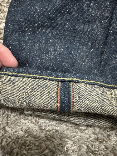 NWOT Oni 288 Crushed Concrete Denim 14.7 oz relaxed Straight Indigo selvedge - Picture 8 of 8
