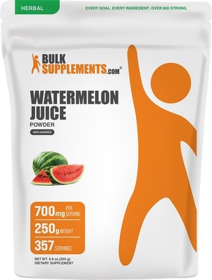 BulkSupplements Watermelon Juice Powder 250g - 700mg Per Serving