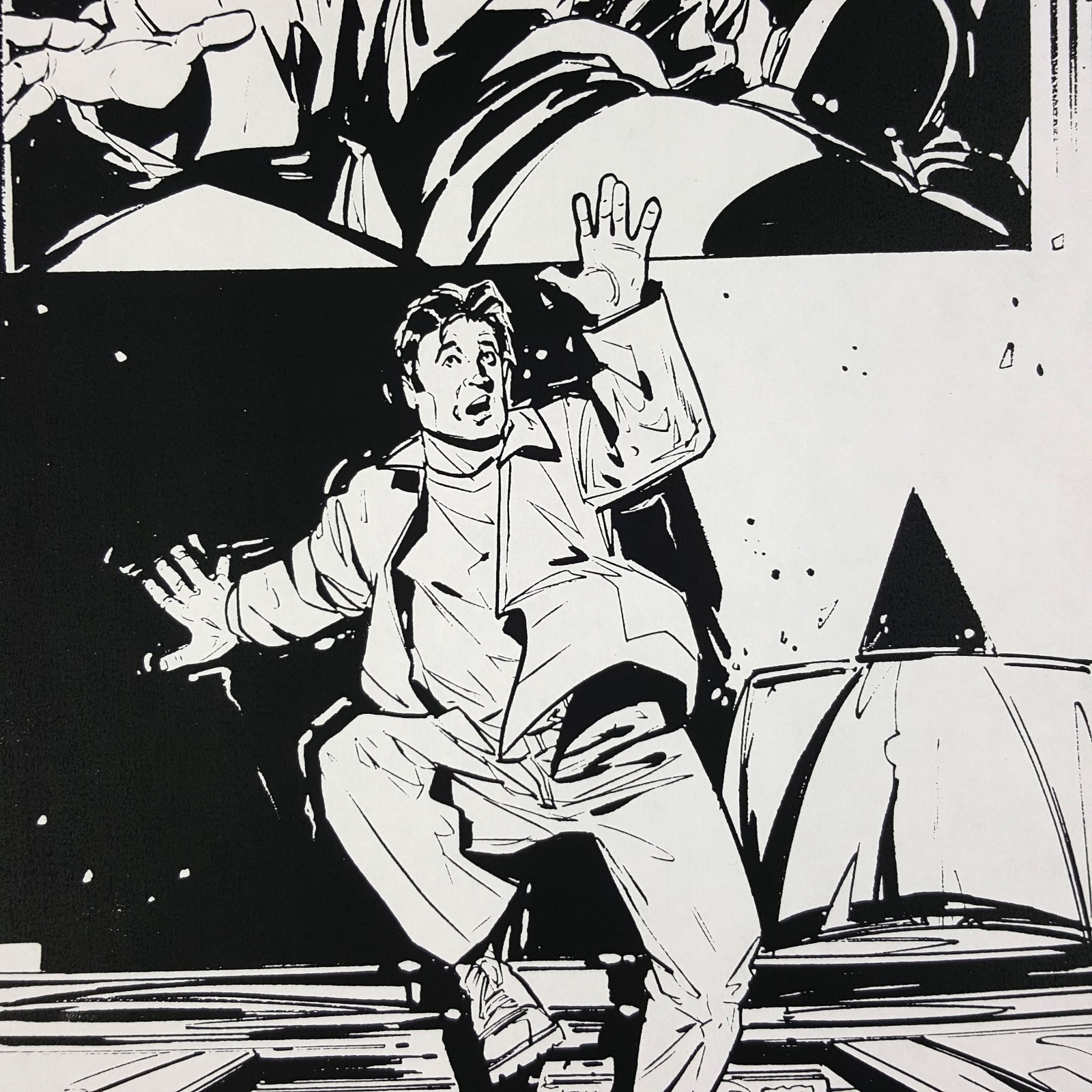 Image 5 of The Matrix Production Used Storyboard - Morpheus Pushes Neo Out, Movie Prop COA