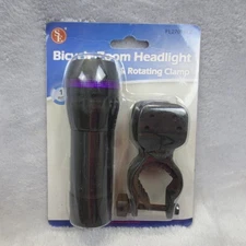 SE Bicycle Bike Zoom Headlight & Rotating Clamp 3AAA Batteries Not included