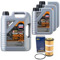 MotoröL Set 4200 5W-30 Liqui Moly 8 Liter + ÖLfilter FüR Nissan Opel Movano B