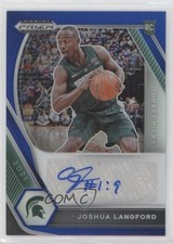 2021-22 Panini Prizm Draft Picks Blue 27/149 Joshua Langford #DP-JLA Auto 0o87