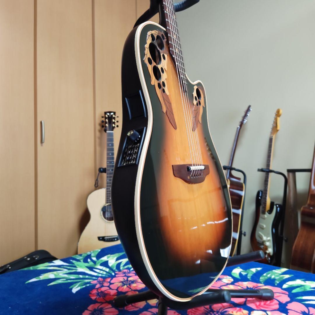 Acoustic Guitar Ovation Model No.1868 Elite Sunburst USA Rosewood