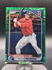 Brooks Brannon Base Bowman - Chrome Prospects Lunar Glow Refractors BCP-95 NM