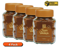 Juan Valdez Freeze Dried Instant Coffee 3.52 oz 4 Pack Classic Colombian