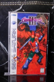 STUNNING Shining Force III (Sega Saturn, 1998), CIB, Case has crack on HINGE MAN