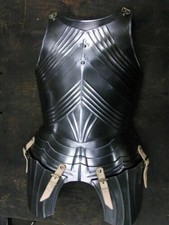Medieval Upper Body Gothic Armor Breastplate Cuirass Knight Armor 18 Ga Steel