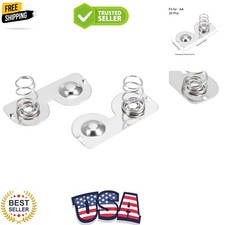 20 Pcs AA Battery Negative to Positive Conversion Spring Contact Nickeling Pl...