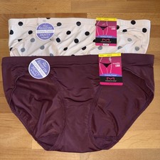 Maidenform 2 Pair Womens M/6 Invisible Barely There Bikini Underwear DMBTBK