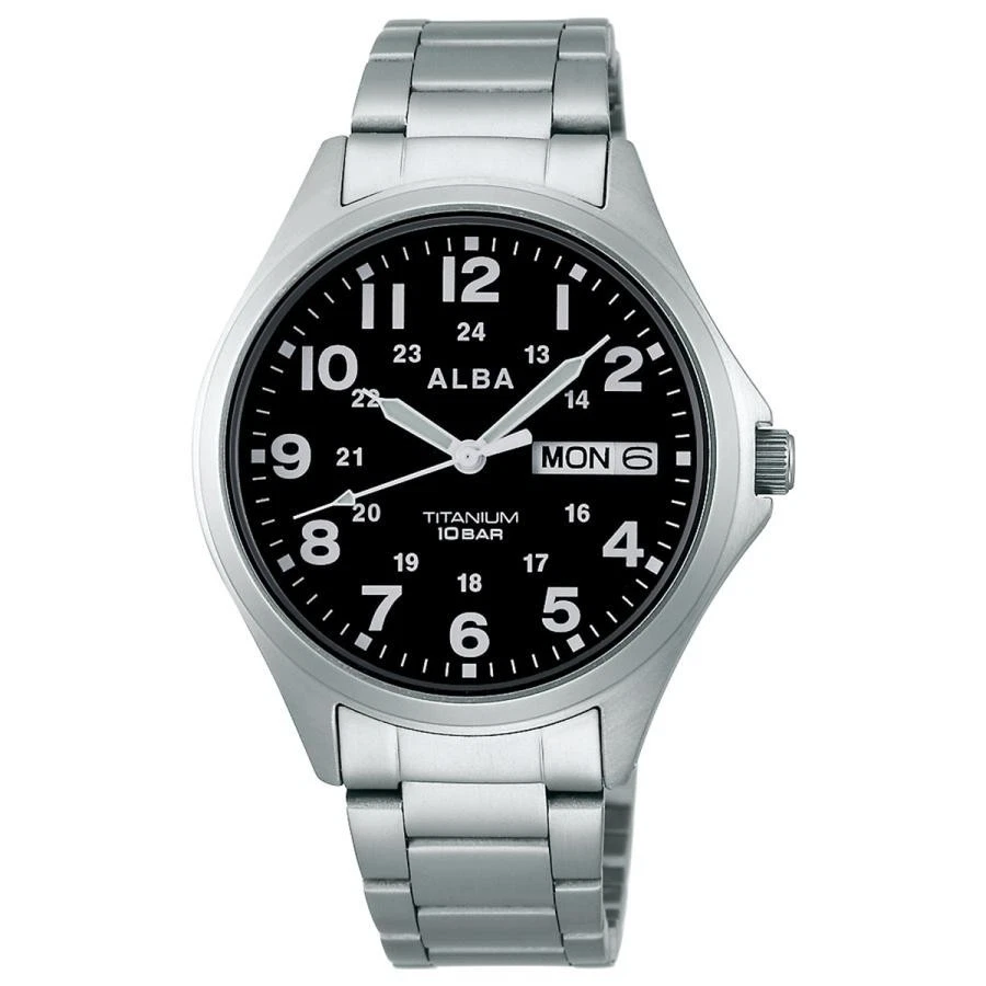 SEIKO Watch AQPJ402 ALBA Quartz Titanium Sporty Waterproof Men's - Image 1 of 1