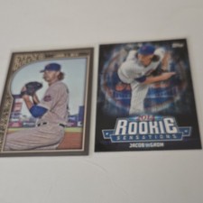 Topps MLB Trading Card Lot - Jacob deGrom Mets, 2 Cards