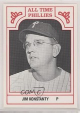 1986 TCMA All Time Philadelphia Phillies Red/White Border Jim Konstanty 05v0