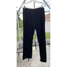 Chico Weekends Black Pull On Straight Leg Lounge Pants Comfortable Casual Basic
