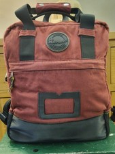 Dr. Martens Canvas Backpack / Rucksack – Burgundy Red – Laptop Pocket – #0593