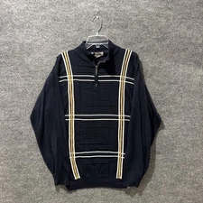 Vintage 00’s Stacy Adam’s Long Sleeve Quarter Zip-Up Sweater Men’s Size 2XL TALL