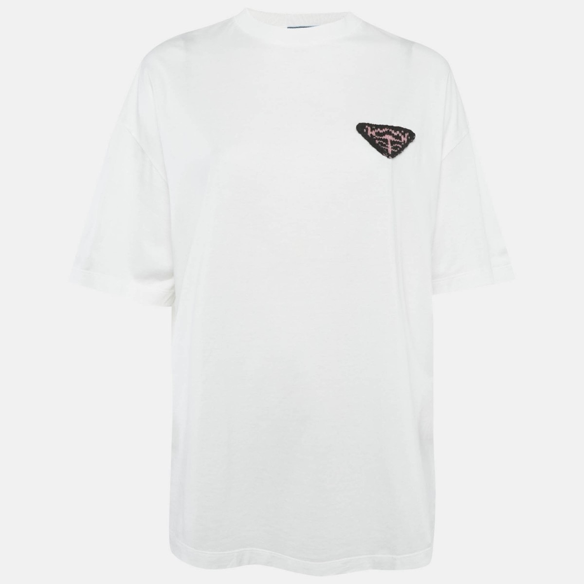 PRADA ホワイト Tシャツ Prada Terry T-Shirt | Saks Fifth Avenue