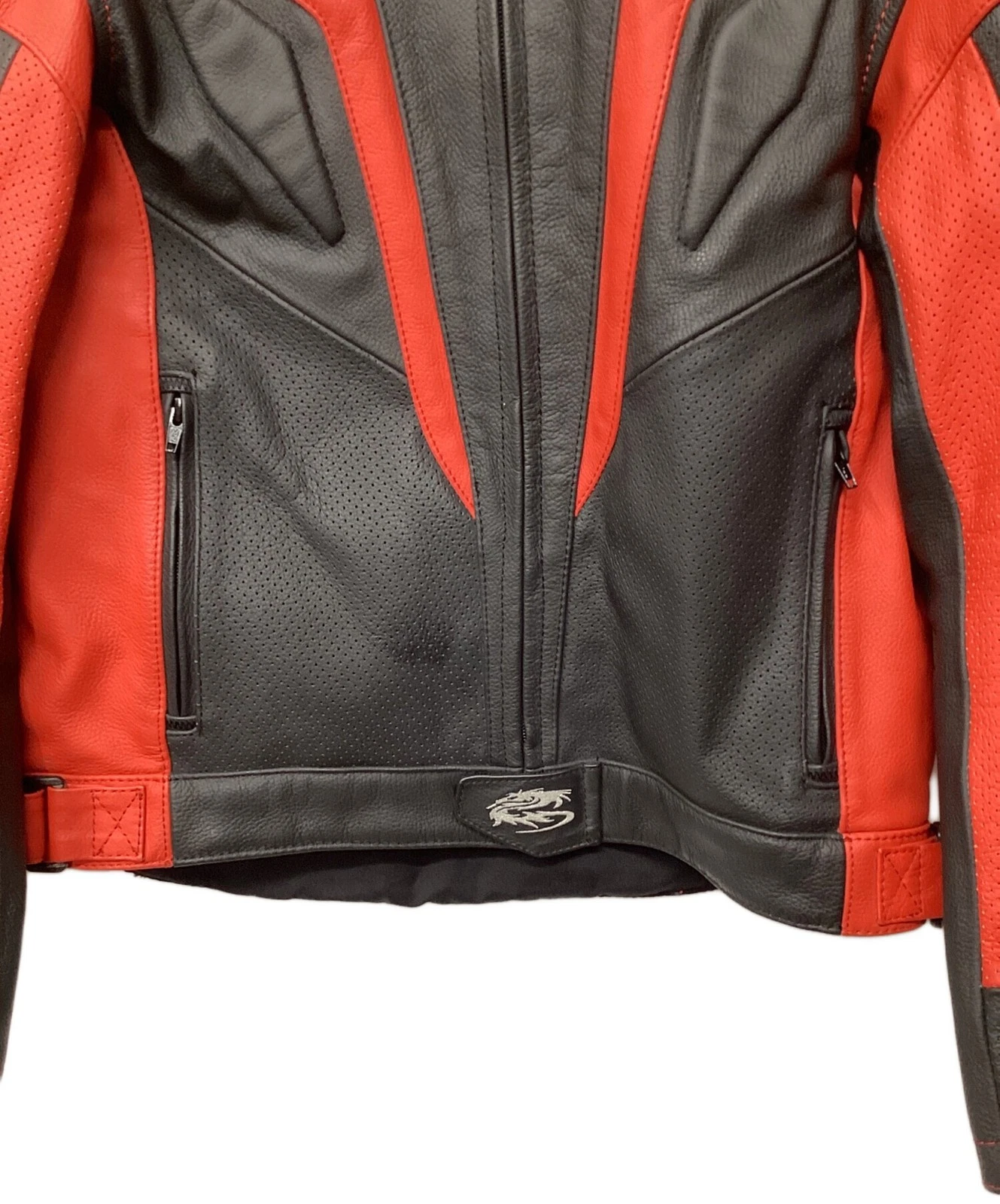Arlen Ness Leather Protector Jacket Men's Size 54 Red - product detail image 3