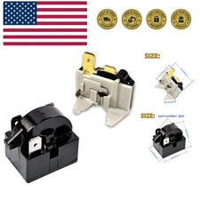 QP-02-4.7 4.7 Ohm 3Pin PTC Starter/Start Relay and 1/2-1/12Hp Overload Kit Co...