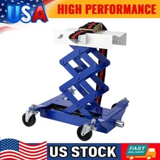 7" to 23" 450 lbs Capacity Low Profile Transmission Jack 4 Wheels Auto Repair N