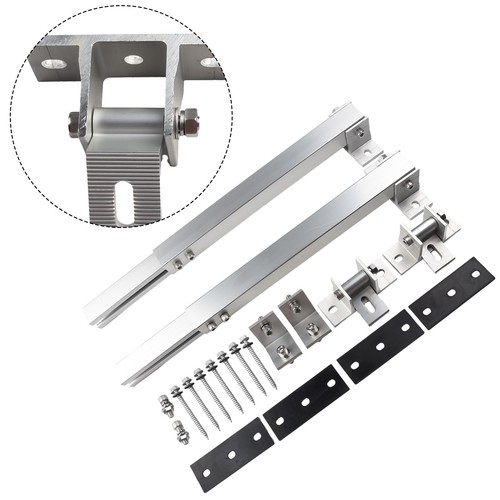 Short Brackets Photovoltaic Support Hardware Aluminum Alloy End Clamp Kit - Bild 4 von 24