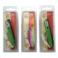 CREEK CHUB STRIPER STRIKE 3.5" FISHING LURE MIXED LOT x3 • MENHADEN + PINK/CHART