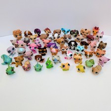 Littlest Pet Shop Huge Lot Of 50 Used LPS Figures Animals Vintage Mix Hasbro