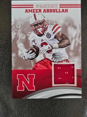 Nebraska Cornhuskers 2015 PANANI HONORS INSERT AMEER ABDULLAH JERSEY CARD