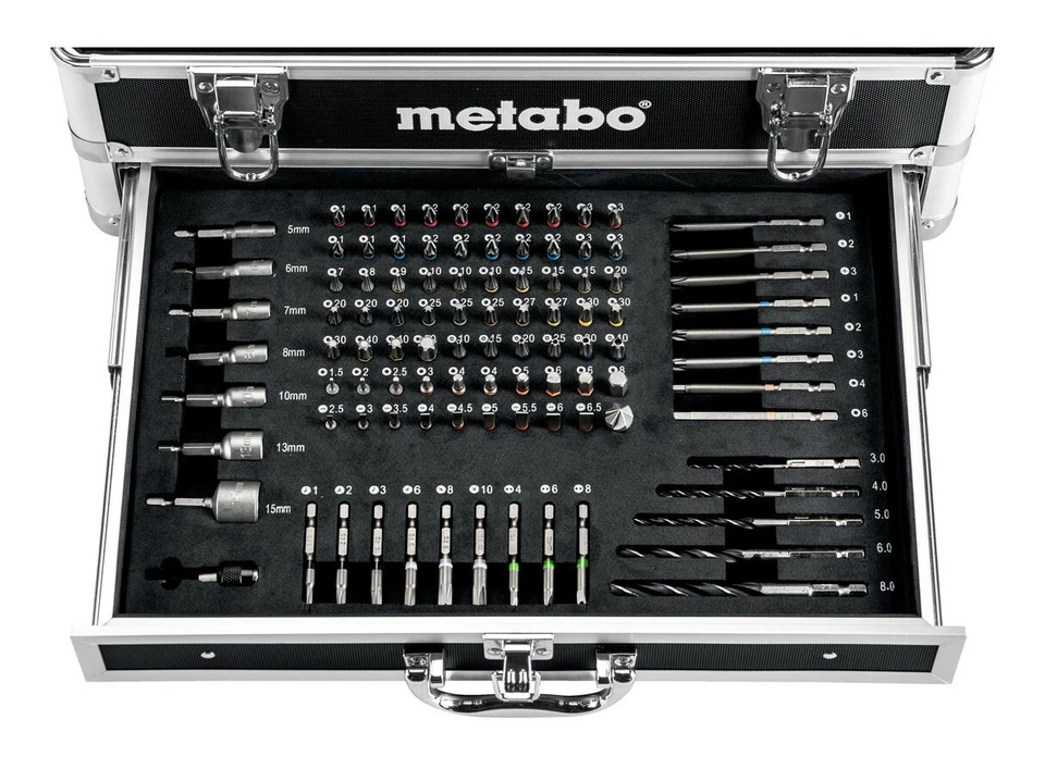 Metabo Akku-Bohrschrauber BS 18V, 2 Akkus + Alu-Koffer + viel Zubehör - Bild 2 von 2