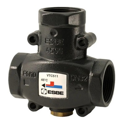 ESBE thermisches Ladeventil VTC511, Öffnungstemp. 60 Grad, Kvs9, Rp 1'' 51020300