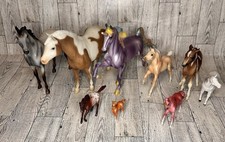 Breyer Horse Lot of 9 Mixed Sizes Brands Horses Only See Ad