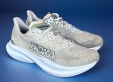 Hoka Mach 6 Running Shoes Mens10.5D Oat Milk Barley Tan 1147790