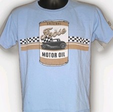Vintage Foose Brand Merchandise B Blue Oil Can Logo T Shirt Size Large