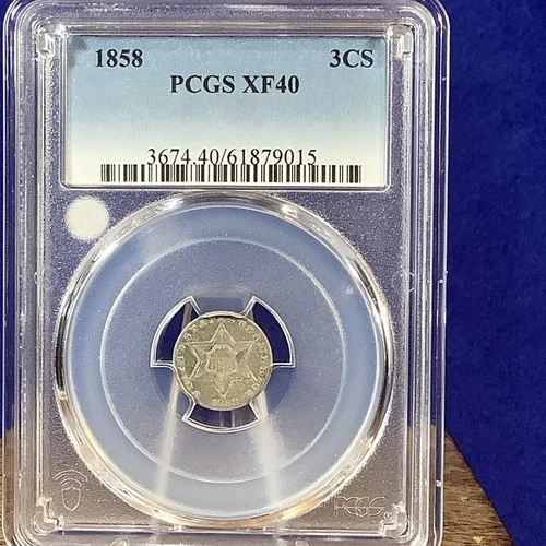 1858 Three Cent Silver — photo from another recent sale