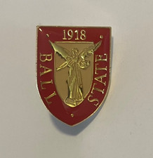 Vintage Ball State University 1918 Beneficence Logo Lapel Pin