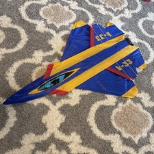 Vintage Joel K Scholz Signature Series F-22 US NAVY-Fighter Jet Kite Large Nylon